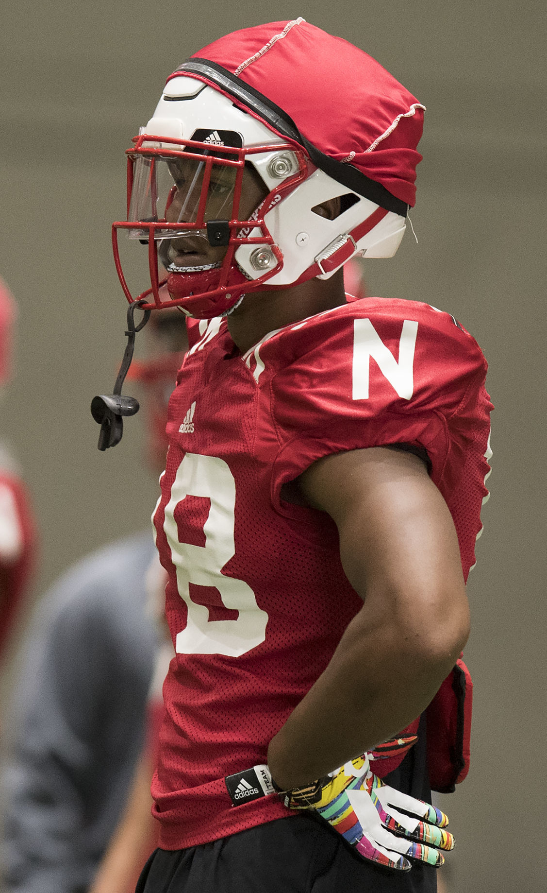 NU football practice, 8.7